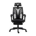 Artiss Mesh Office Chair Recliner Black - Image 3