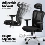 Artiss Ergonomic Office Chair Recline Black - Image 5
