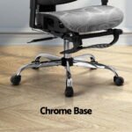 Artiss Ergonomic Office Chair Footrest Grey - Image 6