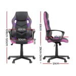 Artiss Gaming Office Chair Computer Chairs Purple - Image 2