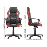 Artiss Gaming Office Chair Computer Chairs Red - Image 2