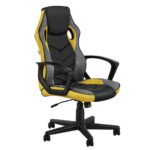 Artiss Gaming Office Chair Computer Executive Racing Chairs High Back Yellow - Image 7