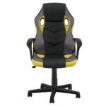 Artiss Gaming Office Chair Computer Executive Racing Chairs High Back Yellow - Image 3