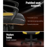 Artiss Gaming Office Chair Computer Executive Racing Chairs High Back Yellow - Image 6