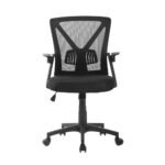 Artiss Mesh Office Chair Mid Back Black - Image 3