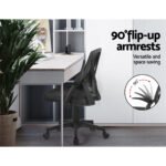 Artiss Mesh Office Chair Mid Back Black - Image 5