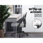 Artiss Mesh Office Chair Mid Back Grey - Image 5