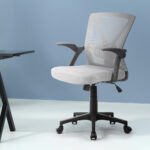 Artiss Mesh Office Chair Mid Back Grey - Image 7