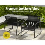 Gardeon Outdoor Sofa Set Lounge Setting Textilene Table and Chairs Garden Patio Furniture - Image 5