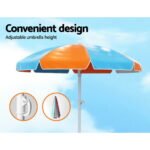 Keezi Kids Outdoor Table and Chairs Picnic Bench Umbrella Set Water Sand Pit Box - Image 6