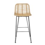 Gardeon 2x Outdoor Bar Stools Rattan Nature - Image 3