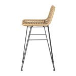 Gardeon 2x Outdoor Bar Stools Rattan Nature - Image 4