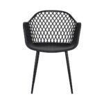 Gardeon 4PC Outdoor Dining Chairs PP Lounge Chair Patio Furniture Garden Black - Image 3