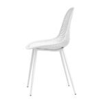 Gardeon 4PC Outdoor Dining Chairs PP Lounge Chair Patio Garden Furniture White - Image 4