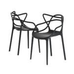 Gardeon 4PC Outdoor Dining Chairs PP Portable Stackable Chair Patio Furniture - Image 5