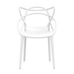 Gardeon 4PC Outdoor Dining Chairs PP Portable Stackable Chair Patio Furniture White - Image 3