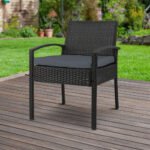 Gardeon Outdoor Dining Chairs Patio Furniture Rattan Lounge Chair Cushion Felix - Image 8
