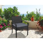 Gardeon Outdoor Dining Chairs Patio Furniture Rattan Lounge Chair Cushion Felix - Image 10