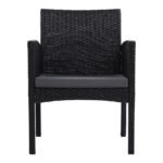 Gardeon 2PC Outdoor Dining Chairs Patio Furniture Rattan Lounge Chair XL Ezra - Image 3