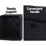 Gardeon 3PC Bistro Set Outdoor Furniture Rattan Table Chairs Cushion Patio Garden Hugo - Image 6