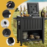 Gardeon Outdoor Storage Cabinet Box 80L Ice Bucket Cooler Rolling Serving Cart Kitchen Trolley - Image 6
