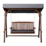 Gardeon Wooden Swing Chair Garden Bench Canopy 3 Seater Outdoor Furniture - Image 7