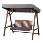 Gardeon Wooden Swing Chair Garden Bench Canopy 3 Seater Outdoor Furniture - Image 8
