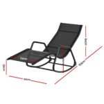 Gardeon Sun Lounge Rocking Chair Outdoor Lounger Patio Furniture Pool Garden - Image 2