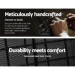 Gardeon 4 Seater Outdoor Sofa Set Wicker Setting Table Chair Furniture Black - Image 4