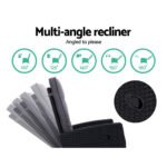 Gardeon 2PC Recliner Chairs Sun lounge Wicker Lounger Outdoor Furniture Adjustable Black - Image 3