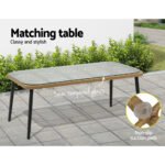 Gardeon 4-Piece Outdoor Sofa Set Rattan Lounge Setting Table Chairs - Image 6