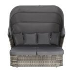 Gardeon Outdoor Sun Lounge Setting Patio Furniture Wicker Sofa Garden Day Bed - Image 3
