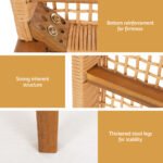 Gardeon Outdoor Garden Bench Seat Dining Acacia Wood 2-Seater Patio Furniture - Image 5