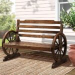 Gardeon Outdoor Garden Bench Wooden 2 Seat Wagon Chair Patio Furniture Brown