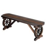 Gardeon Outdoor Garden Bench Seat Wooden Patio Furniture Wagon Dining Chair - Image 7