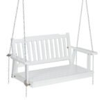 Gardeon Porch Swing Chair with Chain Garden Chair Outdoor Furniture Wooden White - Image 7