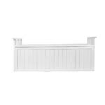 Gardeon Outdoor Storage Bench Box 129cm Wooden Garden Toy Chest Sheds Patio Furniture XL White - Image 3