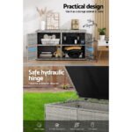 Gardeon Outdoor Storage Cabinet Box Deck Wicker Shelf Chest Garden Shed Tools - Image 5