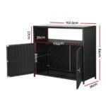Gardeon Outdoor Storage Cabinet Box Garage Wicker Shed Tools Shelf Chest Garden - Image 3