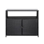 Gardeon Outdoor Storage Cabinet Box Garage Wicker Shed Tools Shelf Chest Garden - Image 4