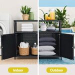 Gardeon Outdoor Storage Cabinet Box Garage Wicker Shed Tools Shelf Chest Garden - Image 6