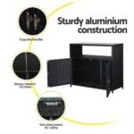 Gardeon Outdoor Storage Cabinet Box Garage Wicker Shed Tools Shelf Chest Garden - Image 7