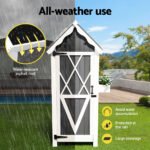 Gardeon Outdoor Storage Cabinet Shed Box Wooden Shelf Chest Garden Furniture - Image 8