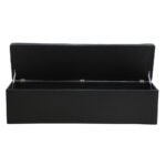 Artiss Storage Ottoman Blanket Box 140cm Leather Black - Image 3