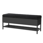 Artiss Storage Ottoman Blanket Box 110cm Boucle Shelf - Image 7