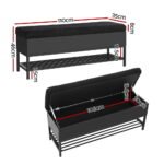 Artiss Storage Ottoman Blanket Box 110cm Boucle Shelf - Image 2