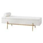 Artiss Storage Ottoman Bed 140cm Pillow Boucle Fabric - Image 7