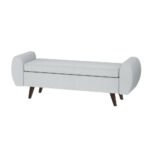 Artiss Storage Ottoman Blanket Box Armrest 140cm Grey - Image 7