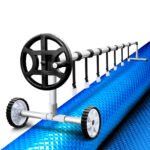 Aquabuddy Pool Cover 500 Micron 10x4m Blue Swimming Pool Solar Blanket 4m Roller - Image 7
