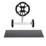 Aqua Buddy Pool Cover 600 Micron 10x4m w/ Roller 5.55m Swimming Pools Black Solar Blanket - Image 3